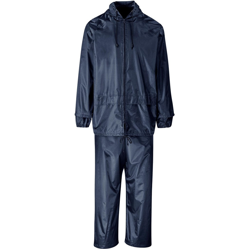 Weather Polyester/PVC Rainsuit - Navy - Image 7