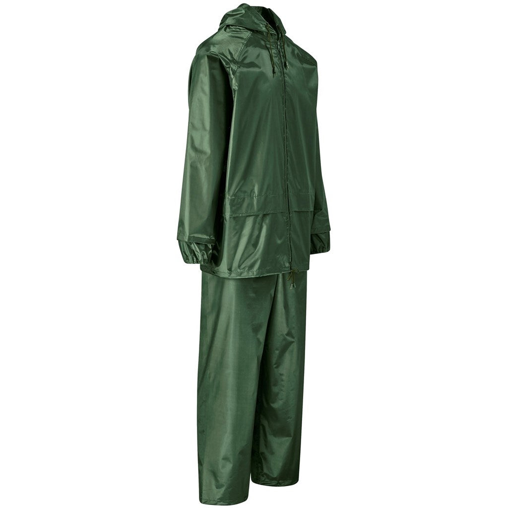 Weather Polyester/PVC Rainsuit - Olive - Image 5