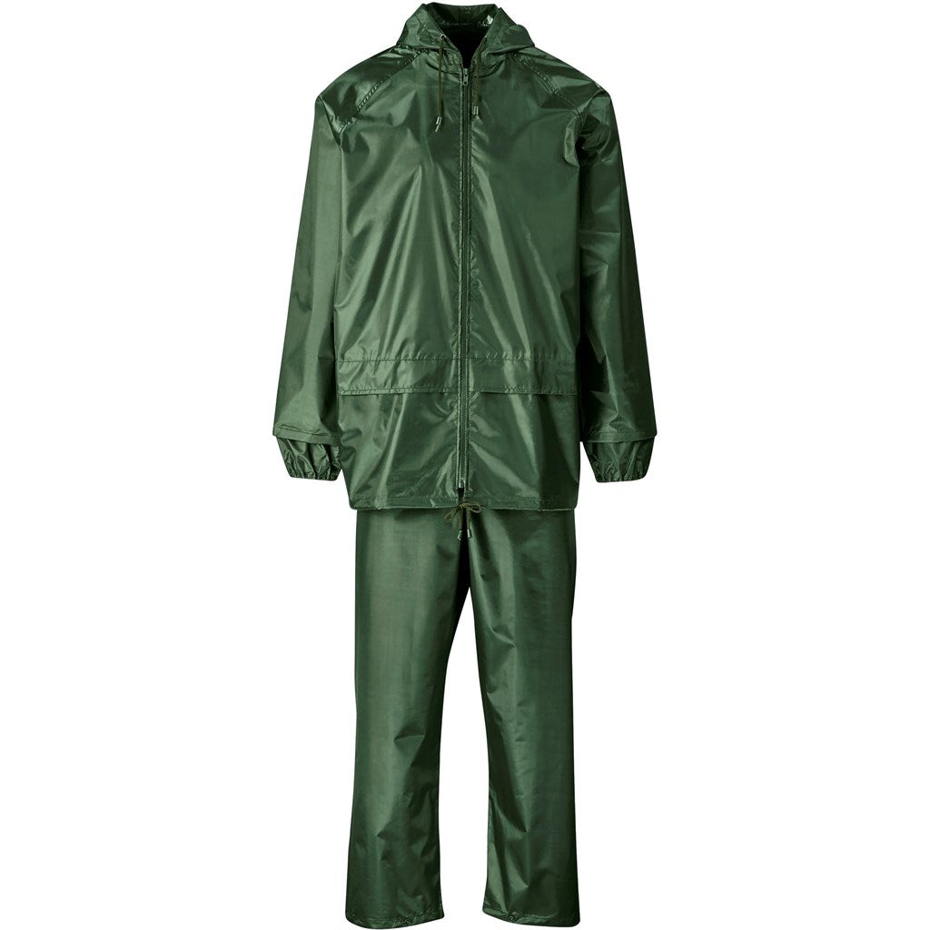 Weather Polyester/PVC Rainsuit - Olive - Image 8