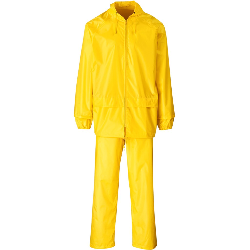Weather Polyester/PVC Rainsuit - Yellow - Image 9