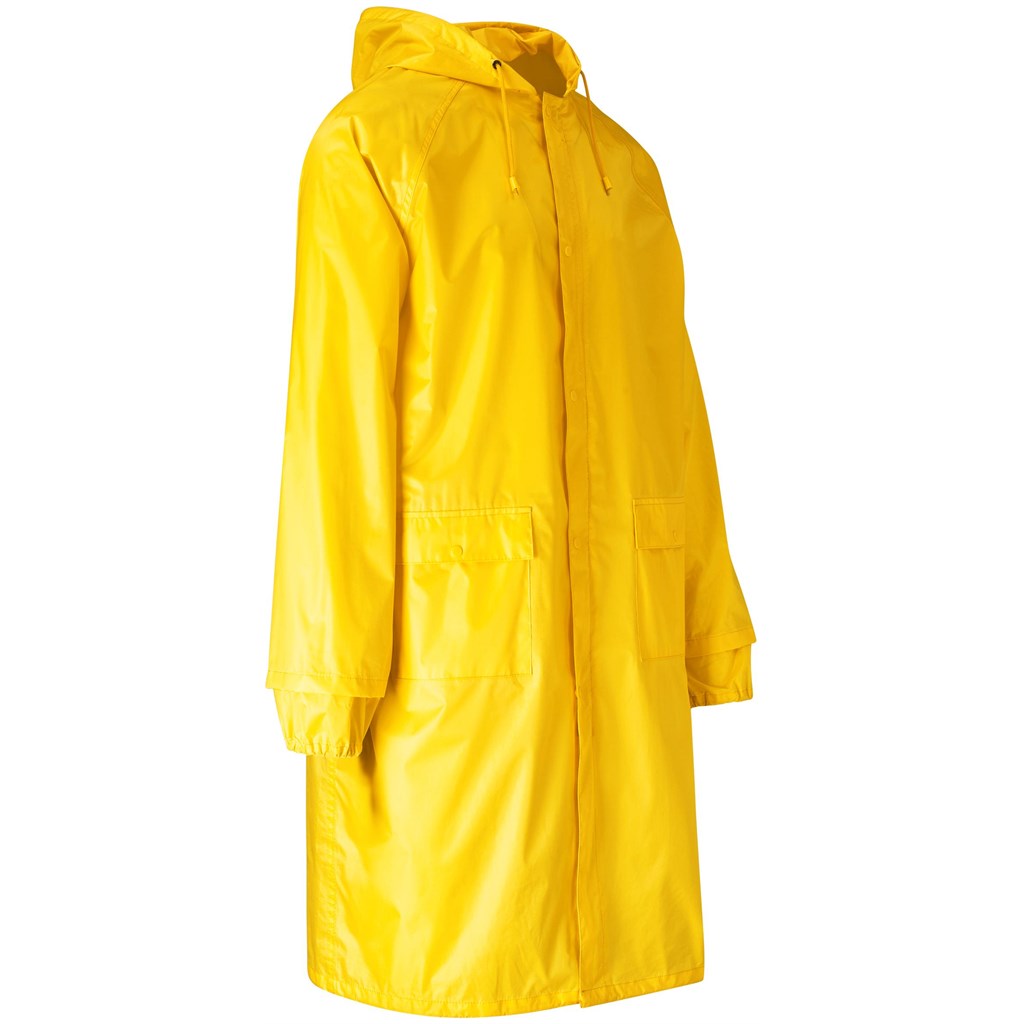 Thunder Rubberised Polyester/Pvc Raincoat - Yellow - Image 6