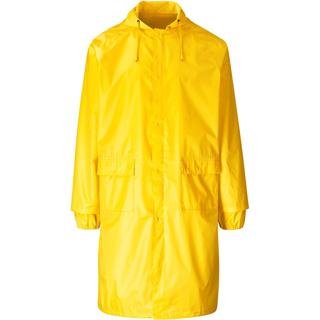 Thunder Rubberised Polyester/Pvc Raincoat - Yellow - Image 10