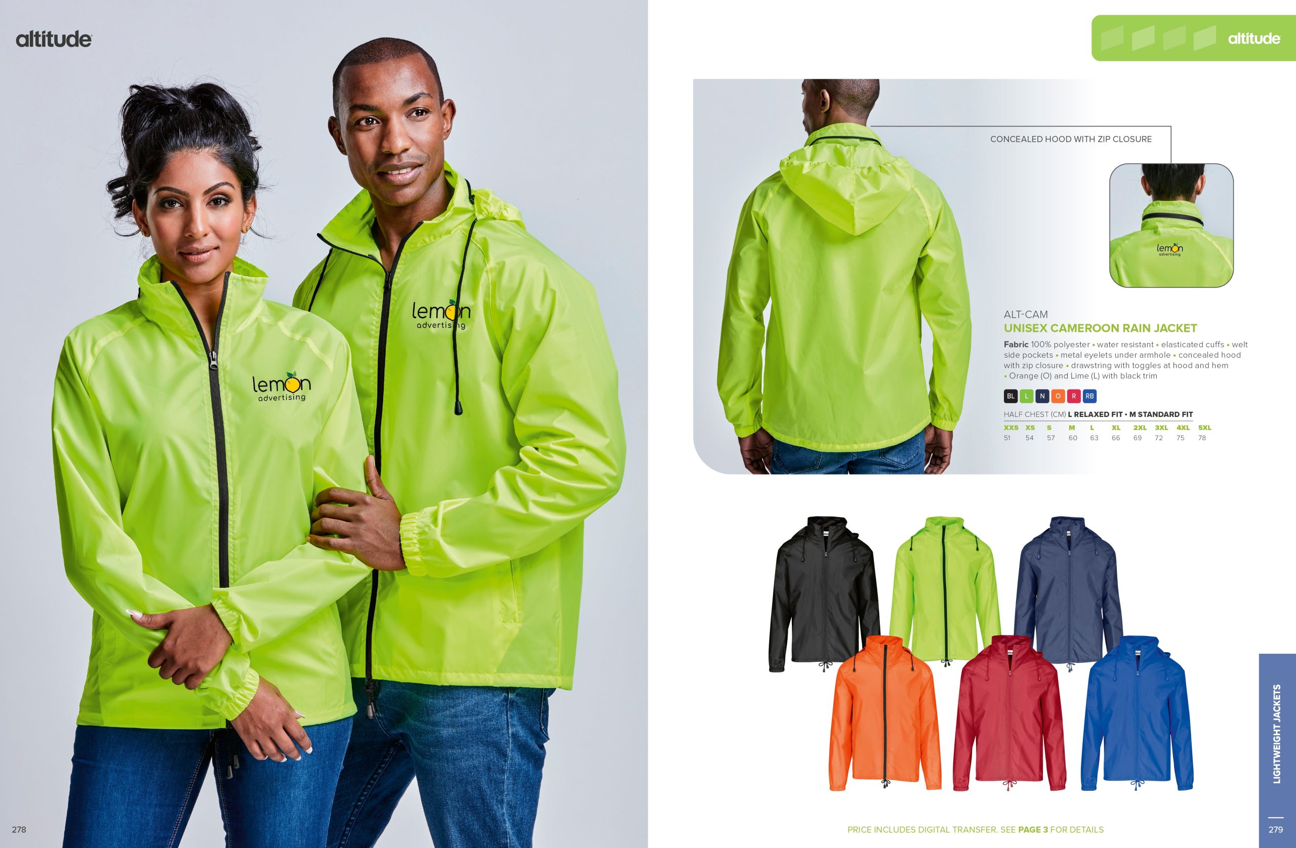 Unisex Cameroon Rain Jacket - Image 19